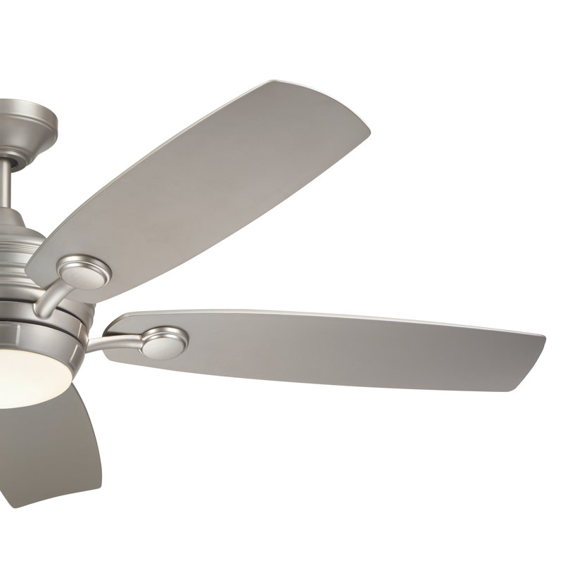 Ventilateur de plafond DEL standard à 5 pales 56 po avec télécommande et ensemble d'éclairage inclus Chilchinbito