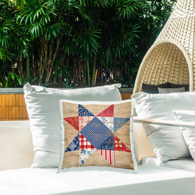 Coussin d'extérieur Rustic Americana