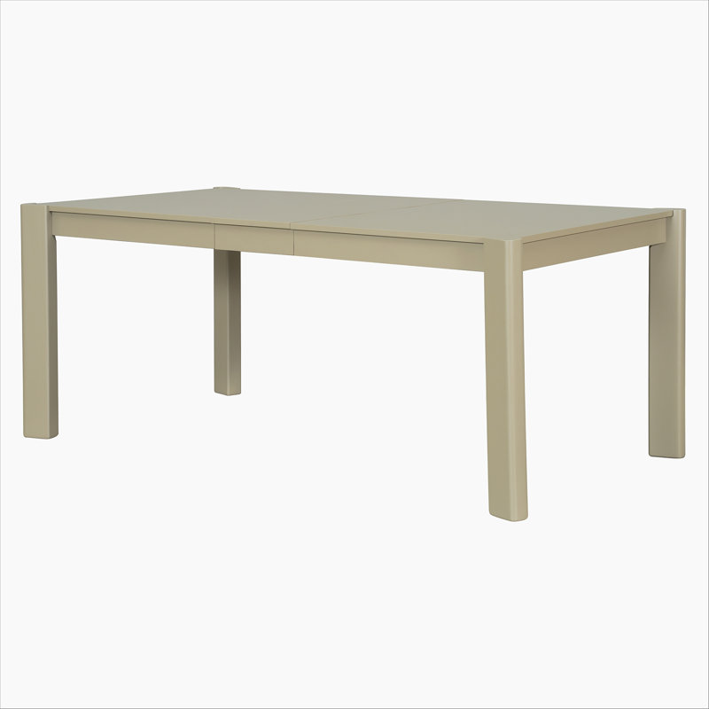 Table de salle à manger extensible moderne en bois massif Farmhouse - Conception peu encombrante, Doré