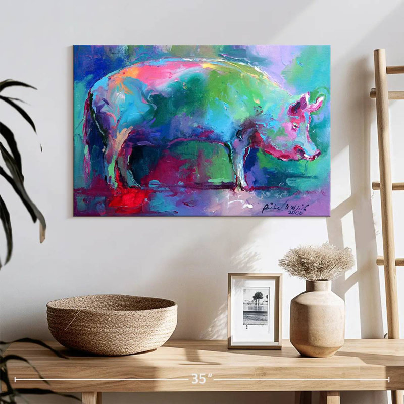 Brampt Pig II, 16" H x 24" W