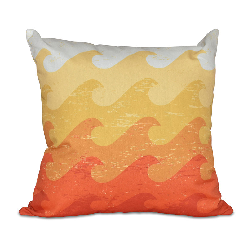 Outdoor Square Pillow Cover & Insert, Yellow