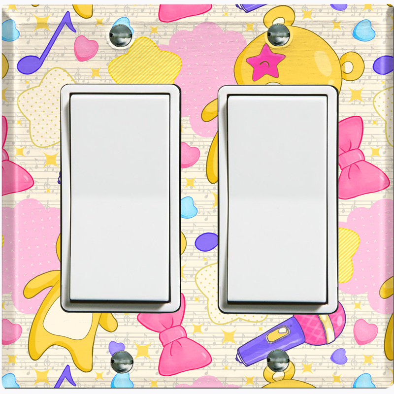 Patterned 2 - Gang Standard Wall Plate