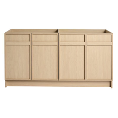 Meuble-lavabo 60 po avec tiroirs spacieux - 4 meubles de style armoire en chêne