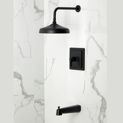 Robinet de baignoire et de douche à pression équilibrée à poignée simple Kingston Brass
