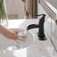 Robinet pour salle de bain à poignée simple à arc simple avec drain en bronze huilé Waterfall-87342362