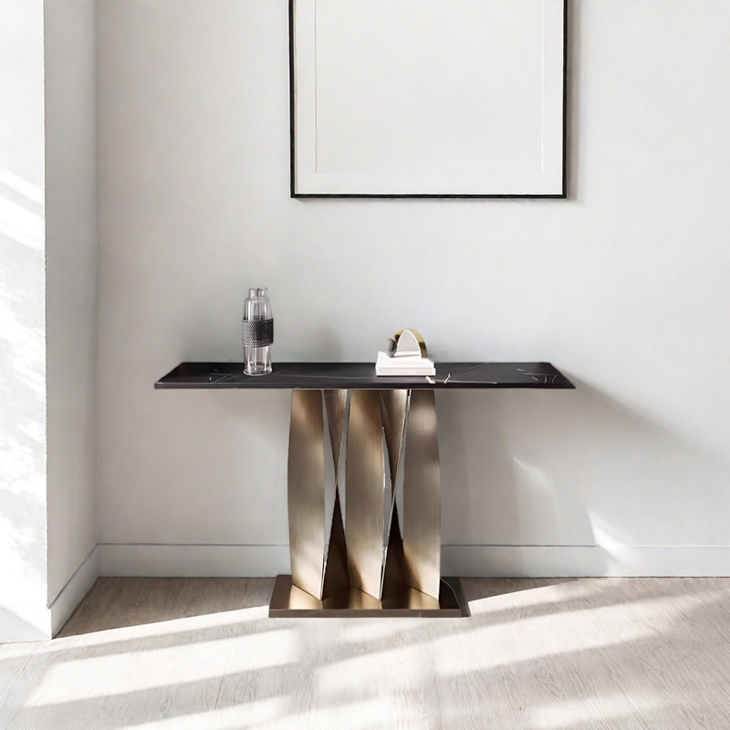Console Modern Minimalist Luxury, Noir, H 33,46 po x l 47,24 po x P 15,75 po