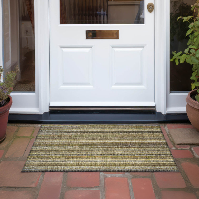 Machine Washable Indoor/Outdoor Claudian ACN1654 Brown Rug