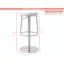 Alfonz Swivel Upholstered Adjustable Height Counter Stool with Metal Frame-1859238460