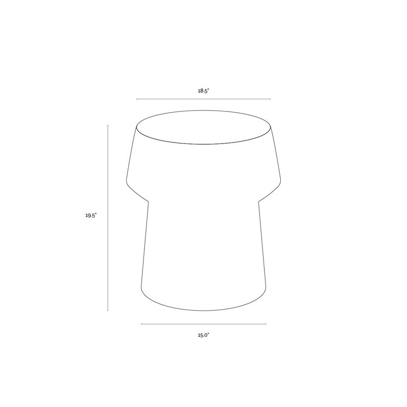 Brie Outdoor Round Side Table