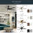 Brahm 56" Indoor Matte White Ceiling Fan with Integrated LED and Remote Control Included-1164227620