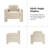 Werts 36" Modern Curved Chenille Armchair-1718797
