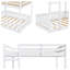 Simple Sturdy Bunk Bed with Ladder and Guardrails-183997053