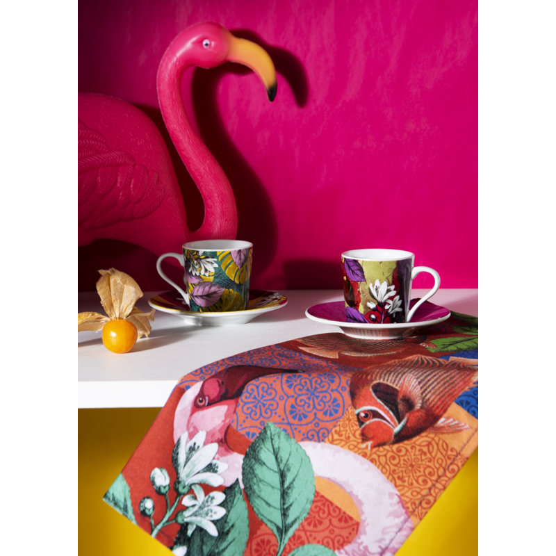 Rhapsody Porcelain Espresso Cup and Saucer