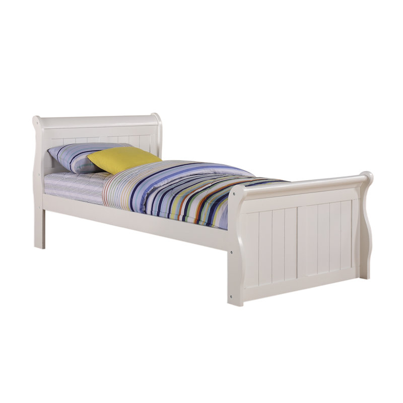 Lit-bateau en bois massif Jacquline par Harriet Bee, Simple