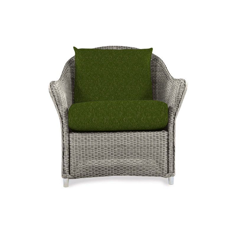 Weekend Retreat Outdoor Lounge Chair, Pewter, Canvas Natural Sunbrella® Canvas