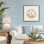 Cadre flottant Serene Beige Sand Dollar, design par Lanie Loreth