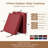 2-Pack 19x19x3 Inch Outdoor Chair Cushions - High-Density Foam Water-Resistant UV-Protected Removable Cover Seat/Back Cushions for Patio, Garden, Burgundy-686747791-686747789