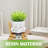 Reading themed Planter with Drainage Holes: Durable Resin, Rocking Chair Design