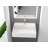 Juniper 24" Solid Surface Wall Mount Modern Minimalist Bathroom Sink and LED Mirror Set-82218251
