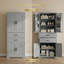Armoire de rangement autoportante de 72,5 po avec 2 tiroirs, 5 tablettes réglables et dispositifs anti-basculement - idéale pour la cuisine, la salle de bain, le salon et la salle à manger-1266729891