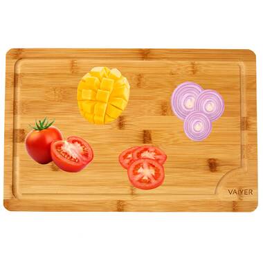 Sachar 3-Piece Bamboo Cutting Board Set - Eco-Friendly Chopping, Charcuterie, and Serving Boards Ebern Designs