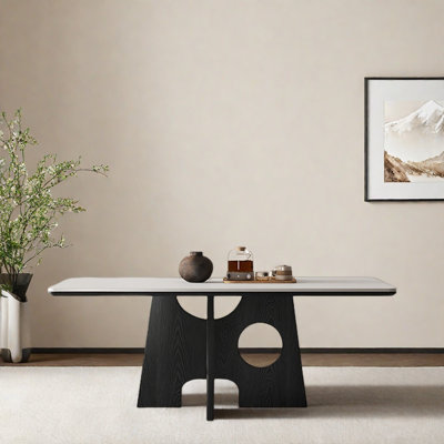 Simple rectangular dining table