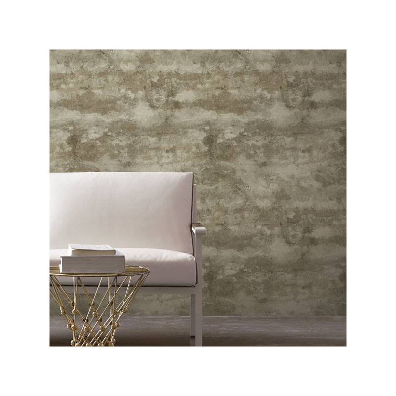 Elegance 10m x 53cm Satin Wallpaper Roll, Bronze Brown