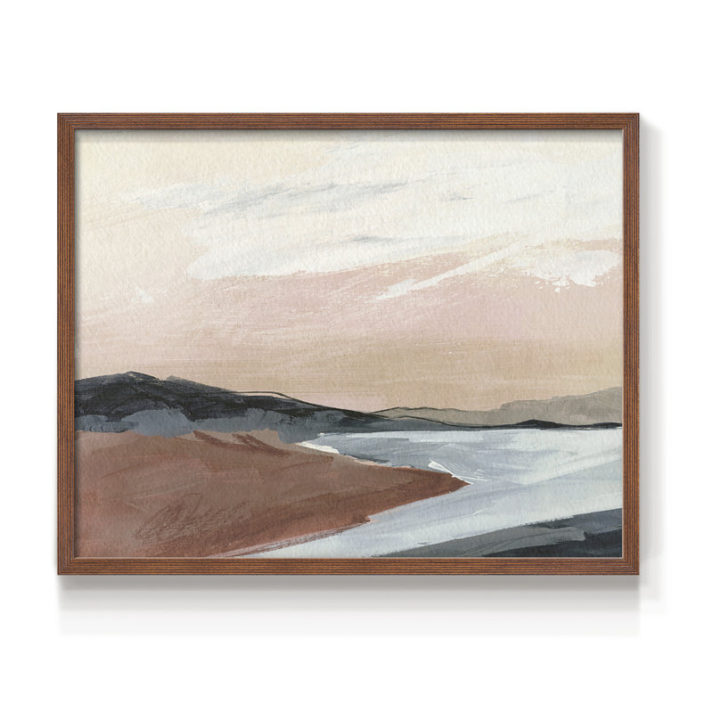 Paynes Coast I -Framed Print - Restickable
