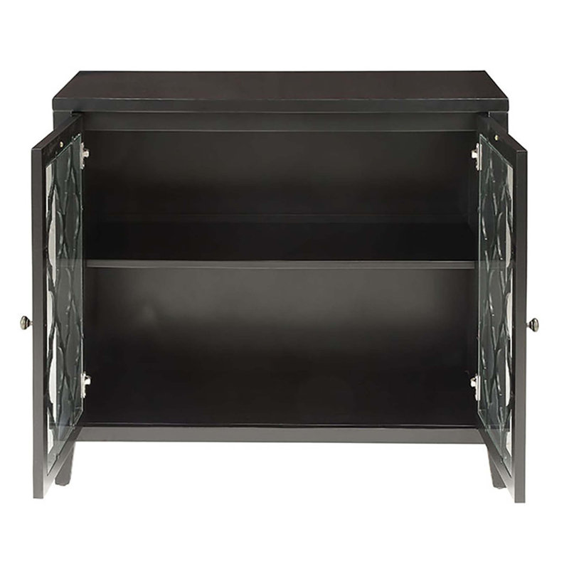 Console noire avec tablette à l'intérieur