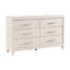 Commode à six tiroirs avec plateau à bijoux Modern Glam
