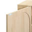 Armoire de coin autoportante avec une hauteur de 40,11 po, une base en métal, un bel espace de petit poids de 34,44 lb, un stratifié réglable, absorbant