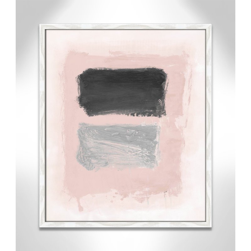 Rose Thomasin, noir et argent chatoyant I par Joss & Main, Cadre photo blanc sans cadre, H 25,5 po x l 21,5 po x P 1,25 po
