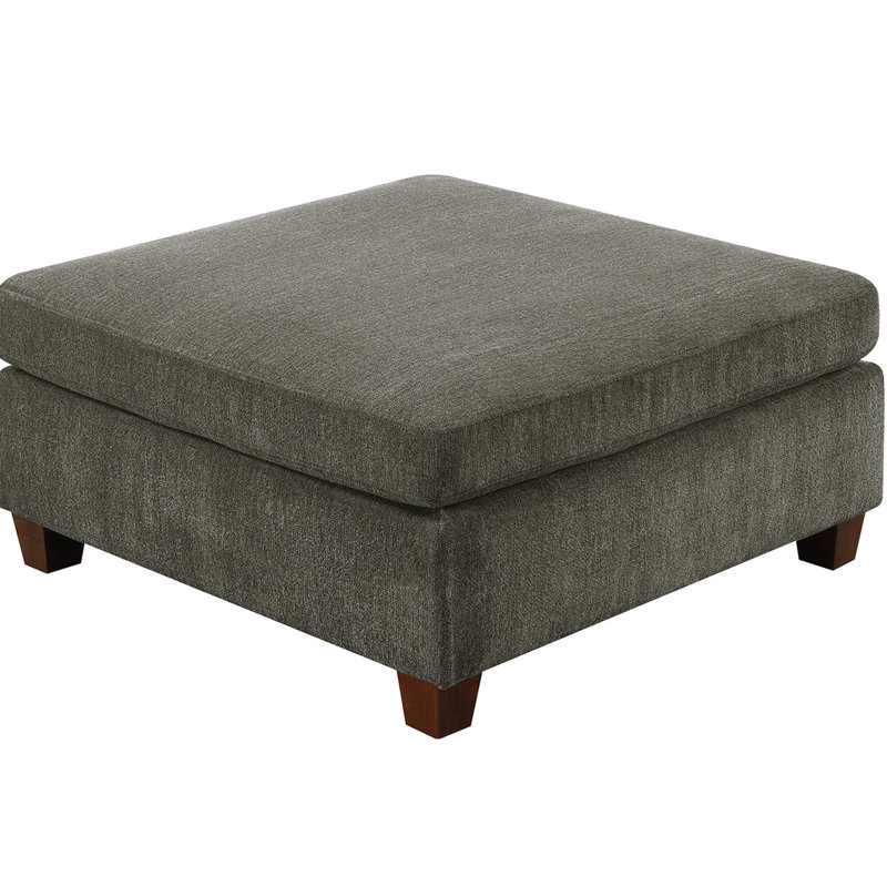 Grey Chenille 6Pc Modular Sectional With Plywood Frame For Living Space, Includes 3X Corner Sofas, 2X Armless Chairs & 1X Modern Area, And , Construction