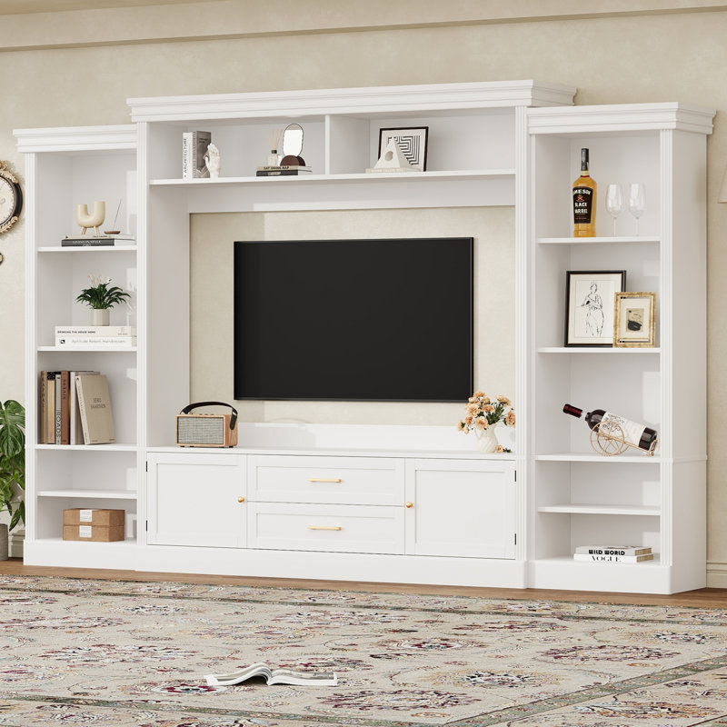 Meuble audio-vidéo avec bibliothèque Elegant