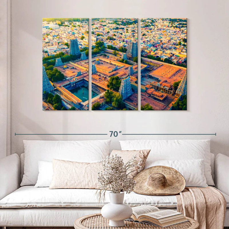 Adella Meenakshi Temple Complex, 32" H x 50" W