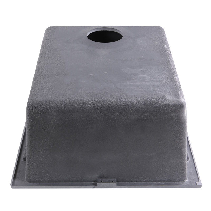 Plymouth 17'' L Single Basin Kitchen Sink, Titanium
