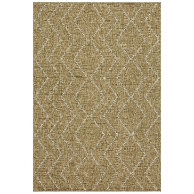 Indoor/Outdoor Area Rug, Natural/White, Rectangle 7'10" x 10'3"