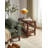 100% Solid Rubber Wood Rustic Side Table