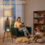 Lampe trépied avec tablettes Boho