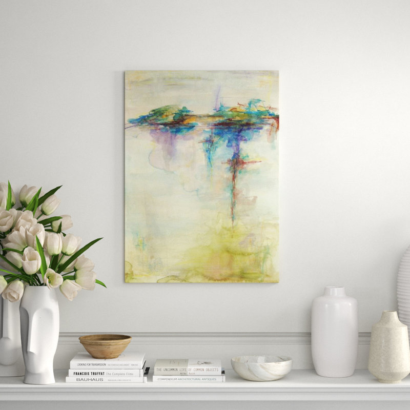 Foggy Deck Print by Sara Brown, Image Brush Gel, 63" H x 47" W