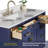 42'' Single Bathroom Vanity with Drawer, Shelf, Outlet, and Engineered Marble Top-70208317-70208319