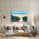 Art mural en verre acrylique épique «Smooth Coasting» par Dorothy Holmes Mohler, 36 po x 24 po