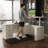 Electric Height Adjustable Standing Desk With Storage & Wireless Charging, MDF Sit-To-Stand Office Desk With Memory Control