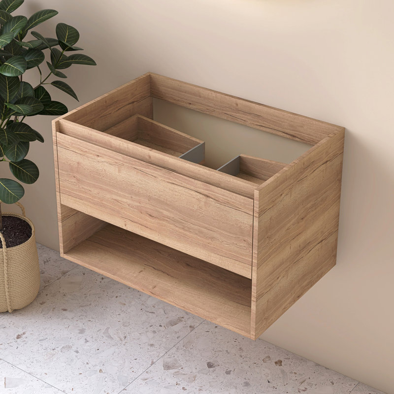 30" Wall-Mounted Single Bathroom Vanity Base Only