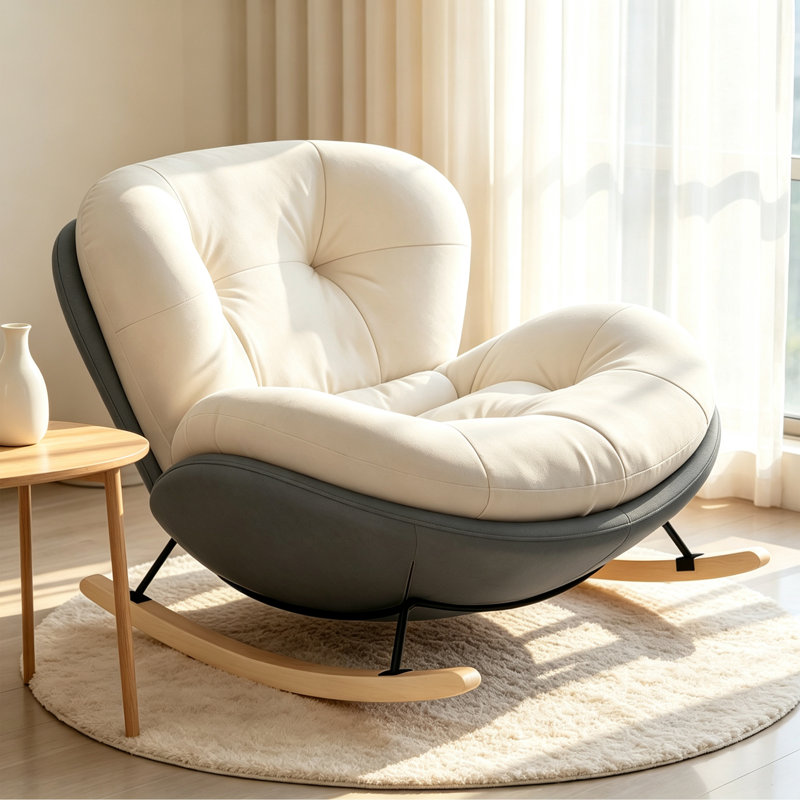 Chaise berçante Modern, Gris