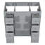 Base de meuble-lavabo simple 35,6 po Nahas en gris seulement Nahas