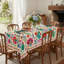 Nappe mexicaine à motif floral de cactus, décor coloré Boho Folk Art, imprimé de fleurs de Talavera et perroquet, housse de table de salle à manger Fiesta Party Kitchen-1032215681