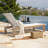 Quick-Assembly Outdoor Aluminum Chaise Lounge , Wood-Grain Veneer Chaise Lounge for Patio, Triangular Aluminum Tube Chaise Lounge-65422480-65422487