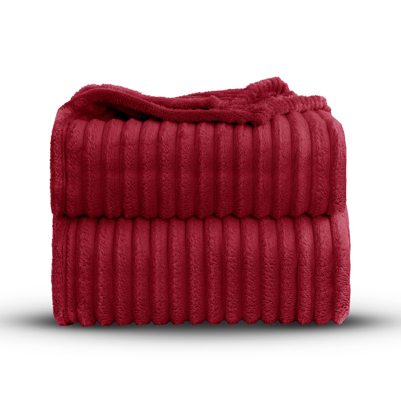 BELLISSIMA PLUSH THROW, Red, 42cm x 28cm 