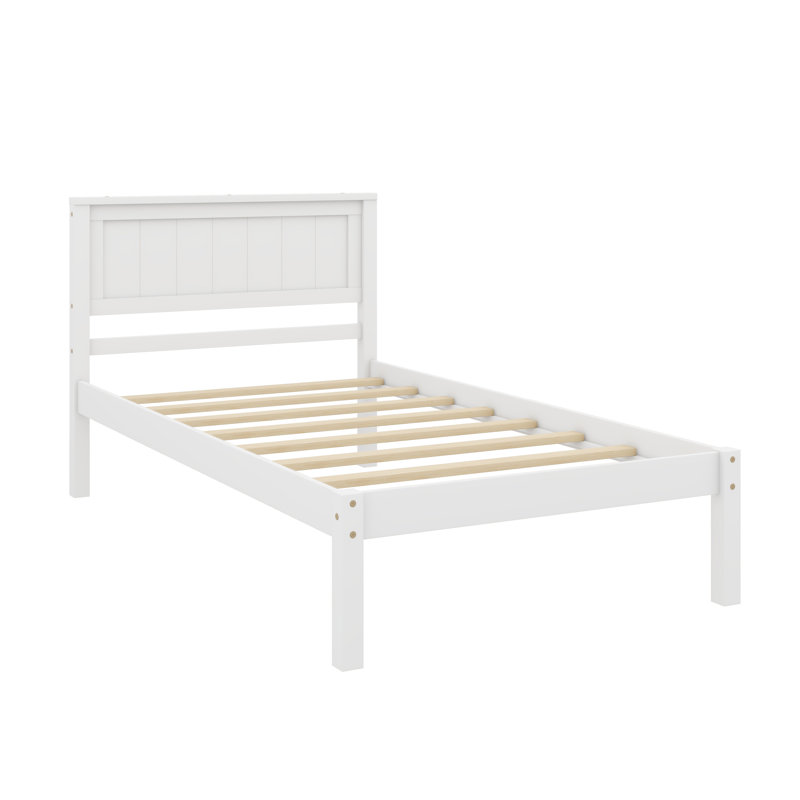 Shauna Bed, Twin, White